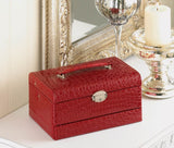 Deluxe Red Travel Jewelry Box